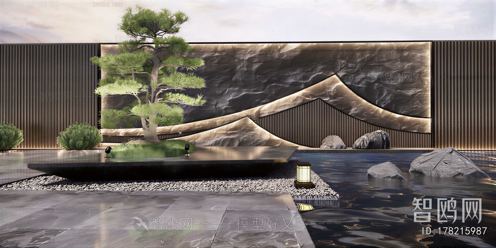 New Chinese Style Courtyard/landscape