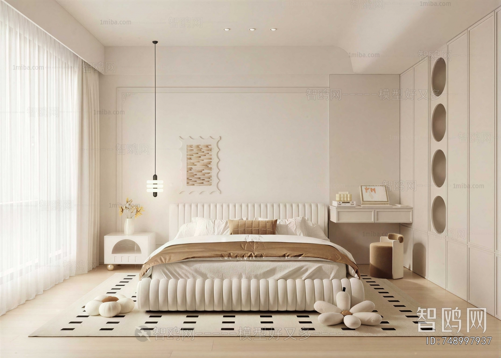 Modern Wabi-sabi Style Bedroom