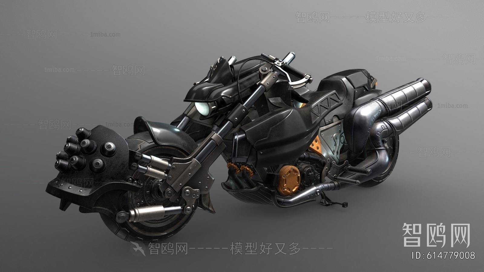 Industrial Style Motorcycle