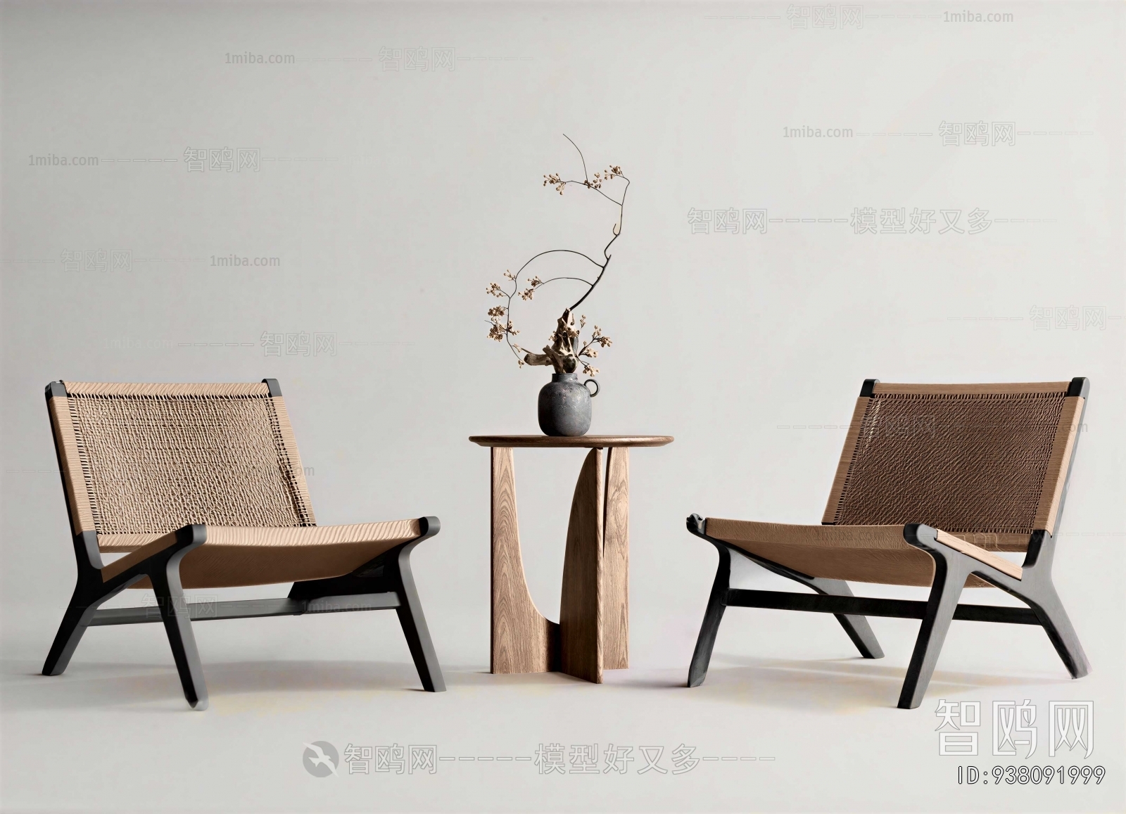 Wabi-sabi Style Lounge Chair