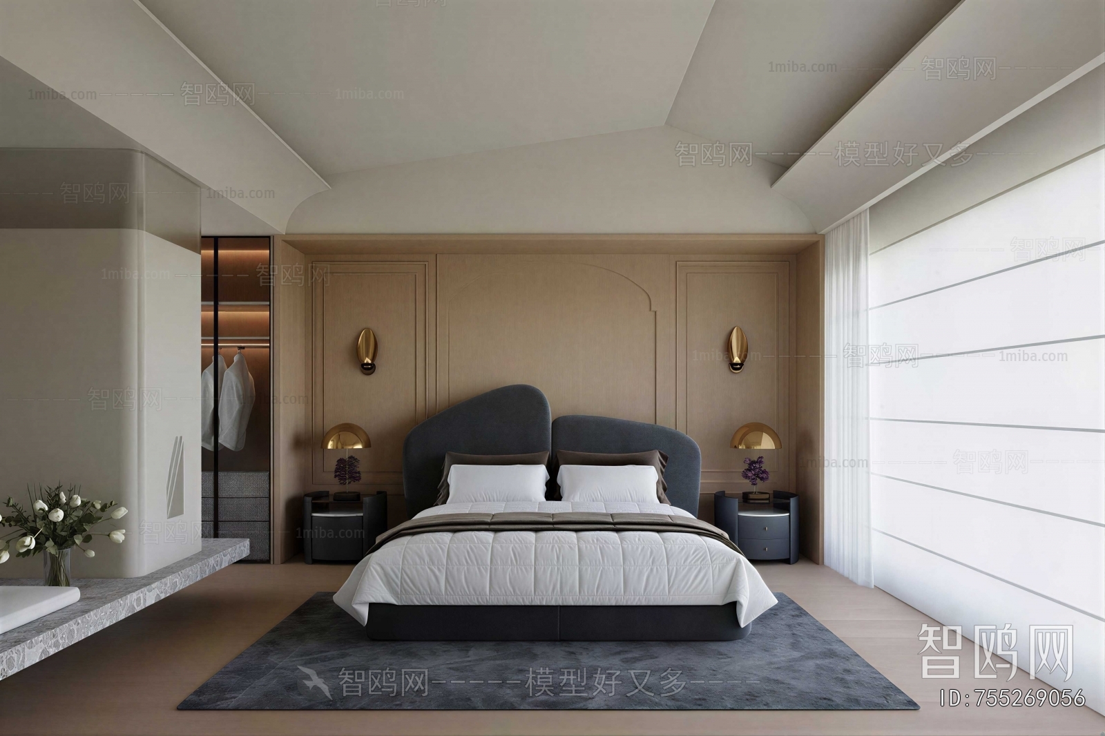 Wabi-sabi Style Bedroom