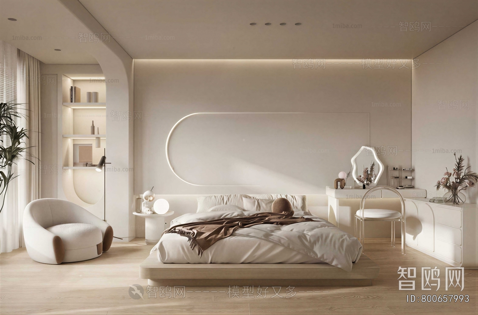 Wabi-sabi Style Bedroom