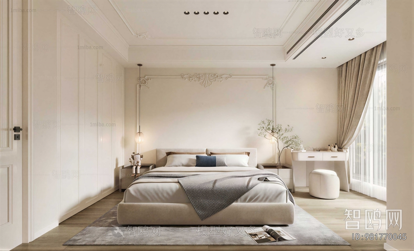 Wabi-sabi Style Bedroom