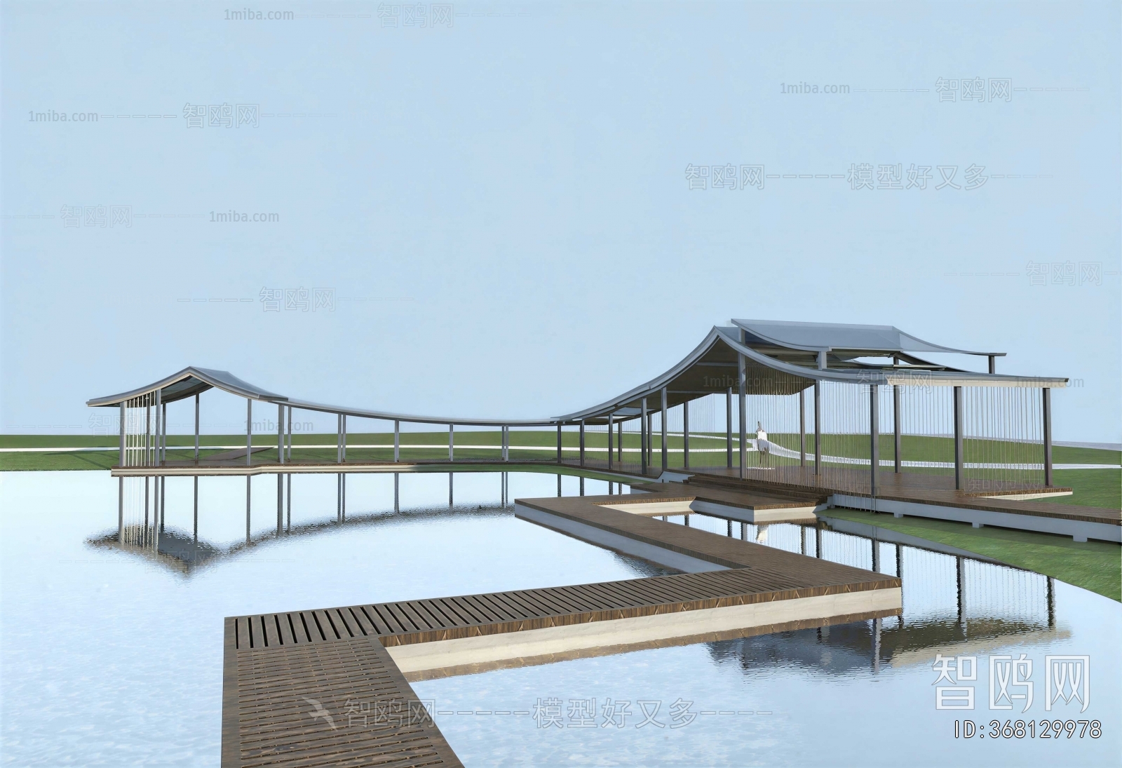 Modern Park Landscape