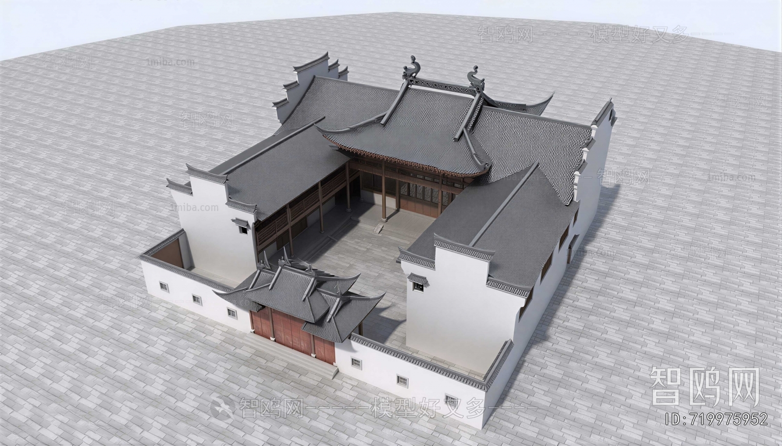 New Chinese Style Building Appearance