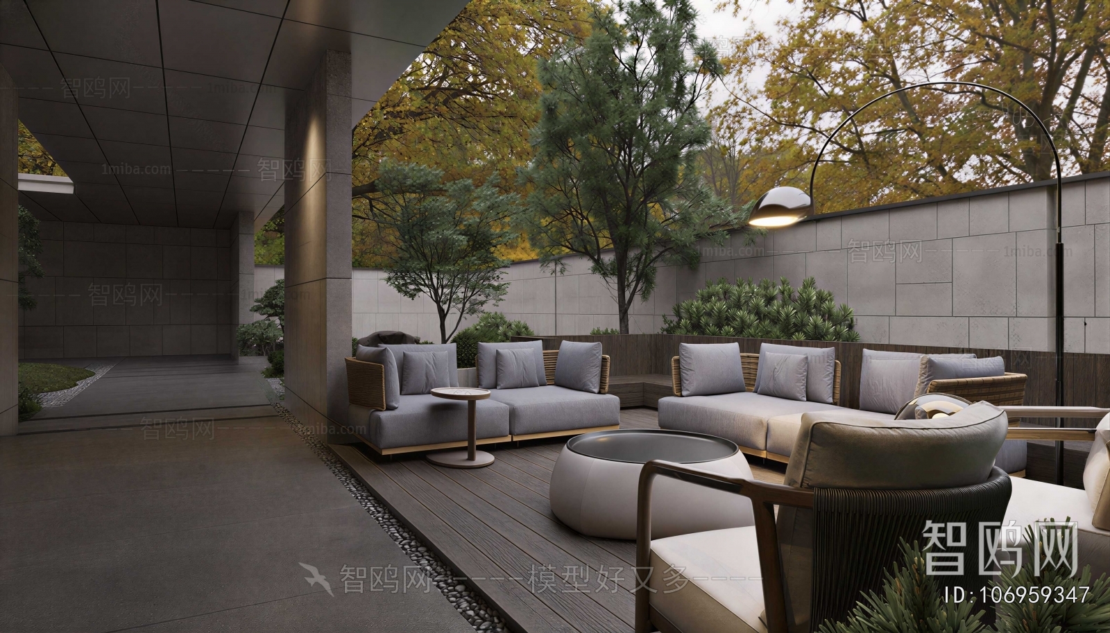 Modern Courtyard/landscape