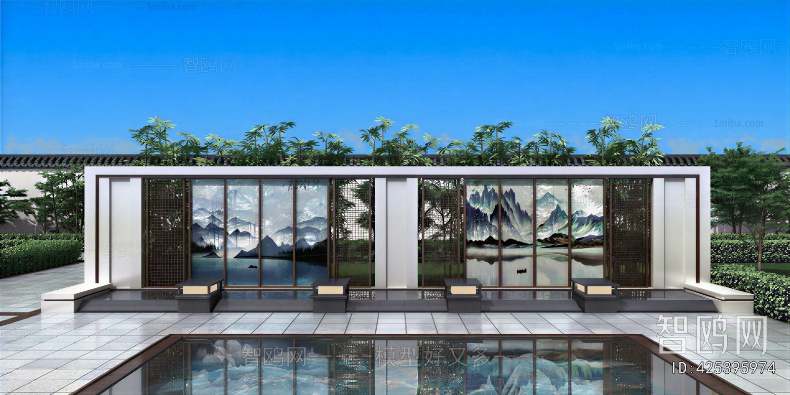 Modern Courtyard/landscape