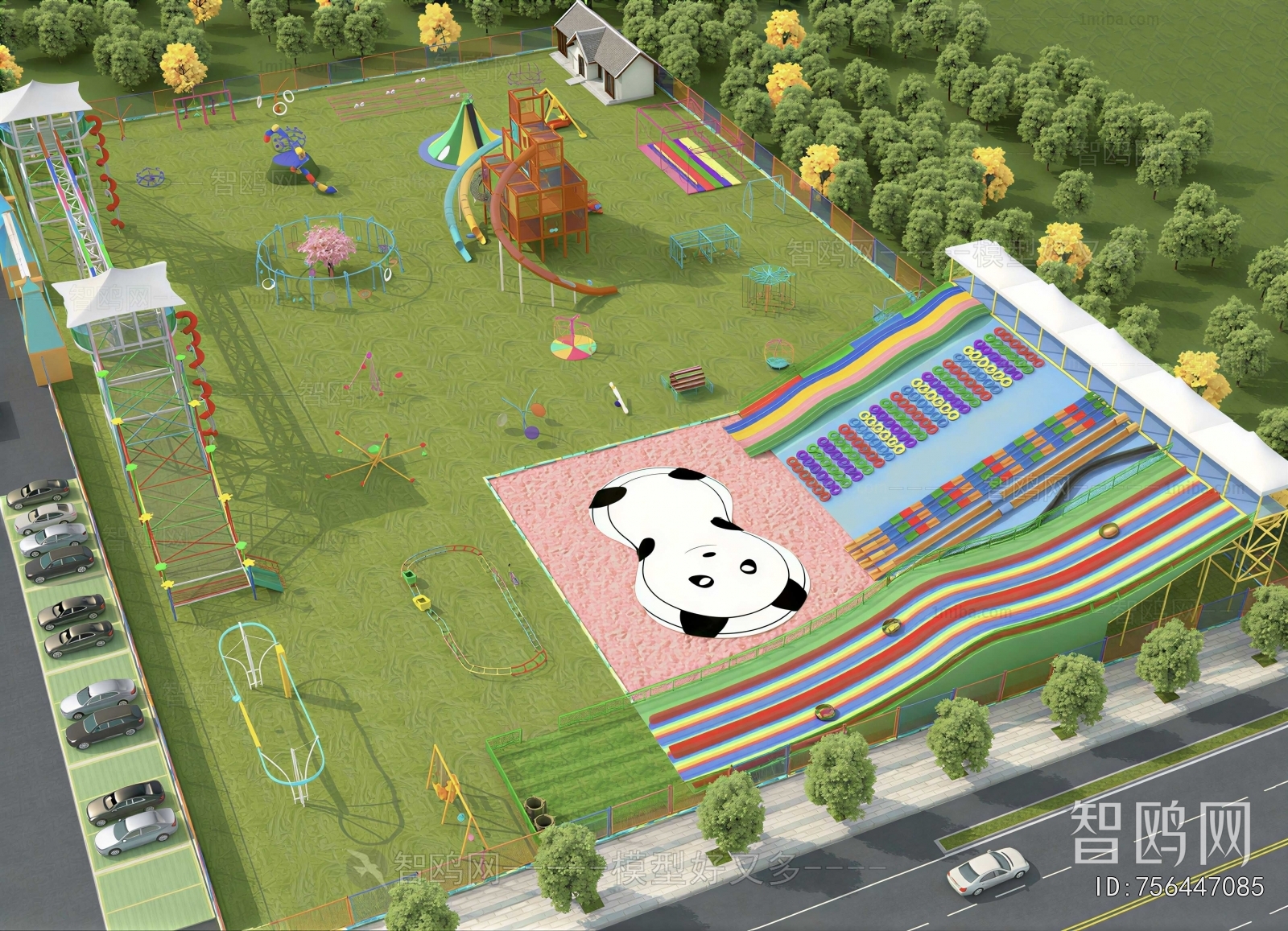 Modern Park Landscape
