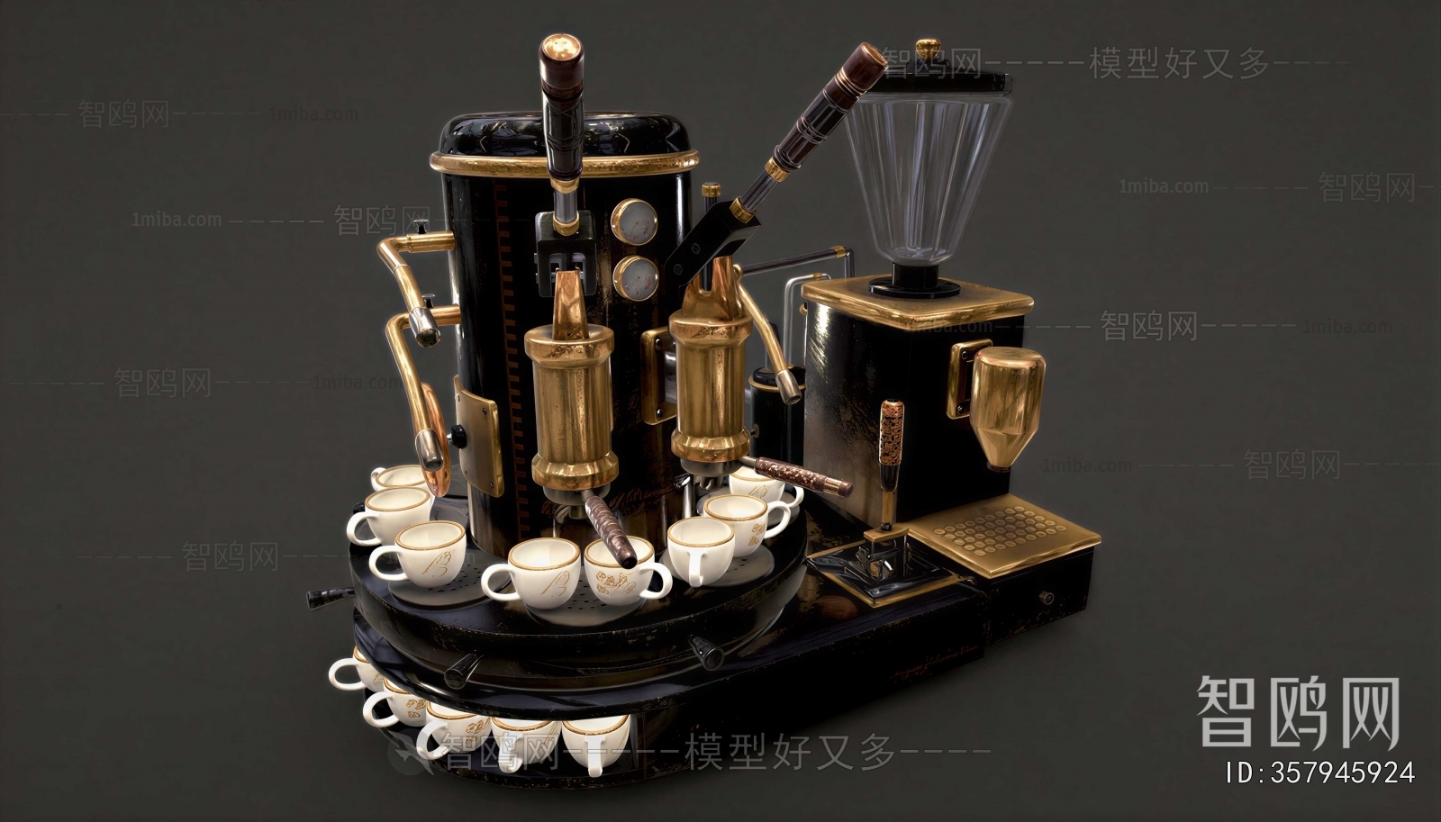 Retro Style Kitchen Electric Coffee Machine