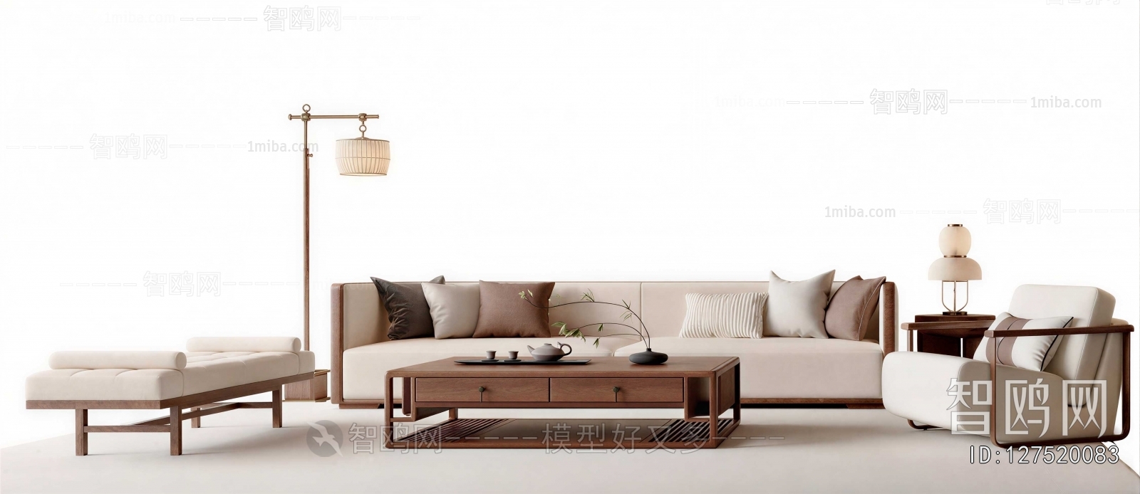 New Chinese Style Sofa Combination