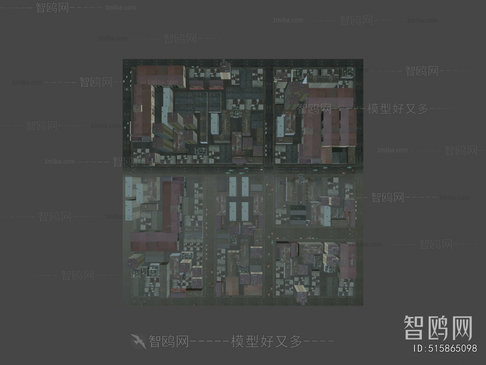Modern Architectural Bird's-eye View Planning