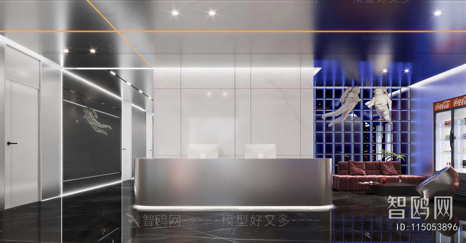 Modern Office Reception Desk