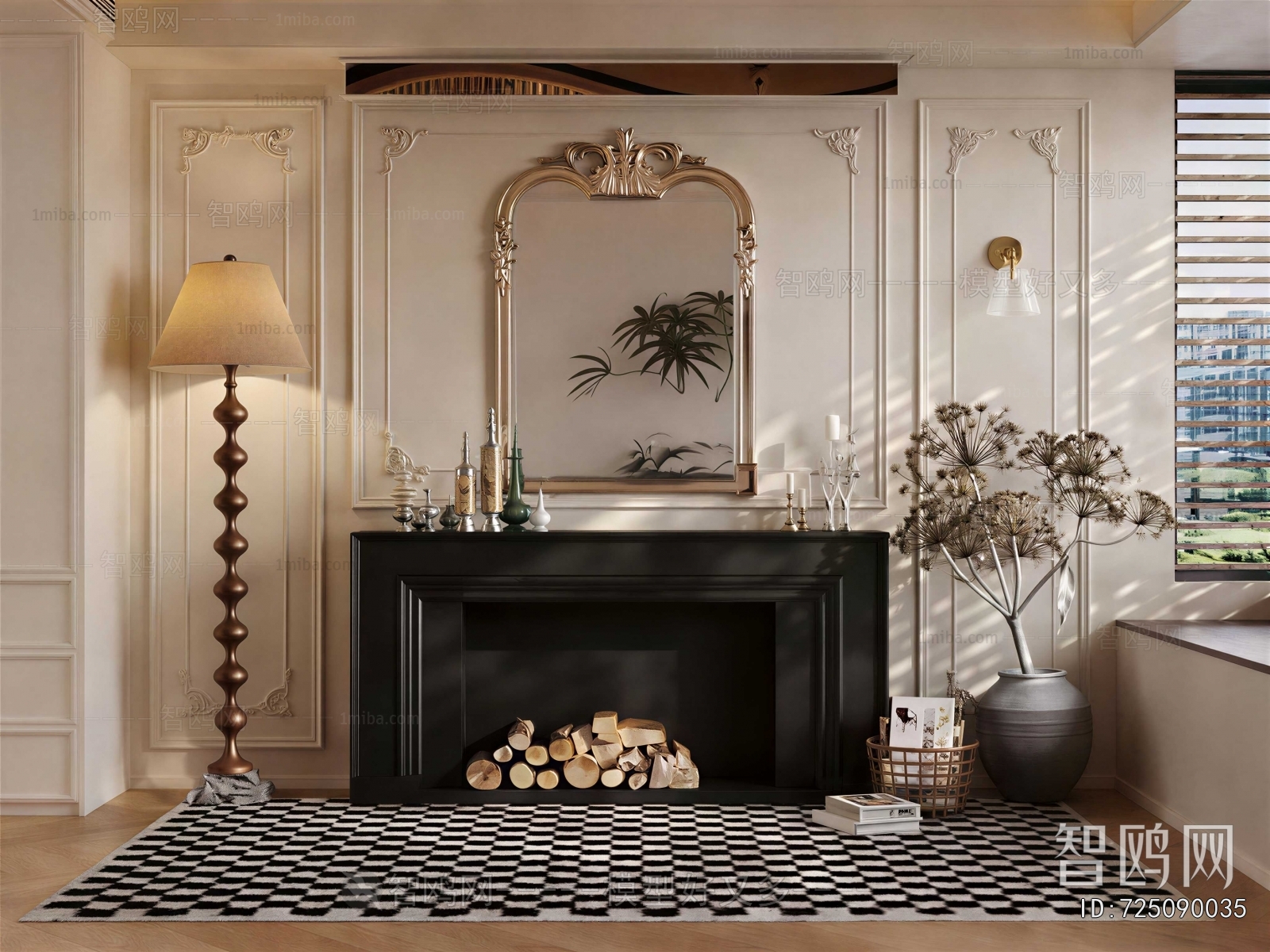 French Style Entrance Cabinet
