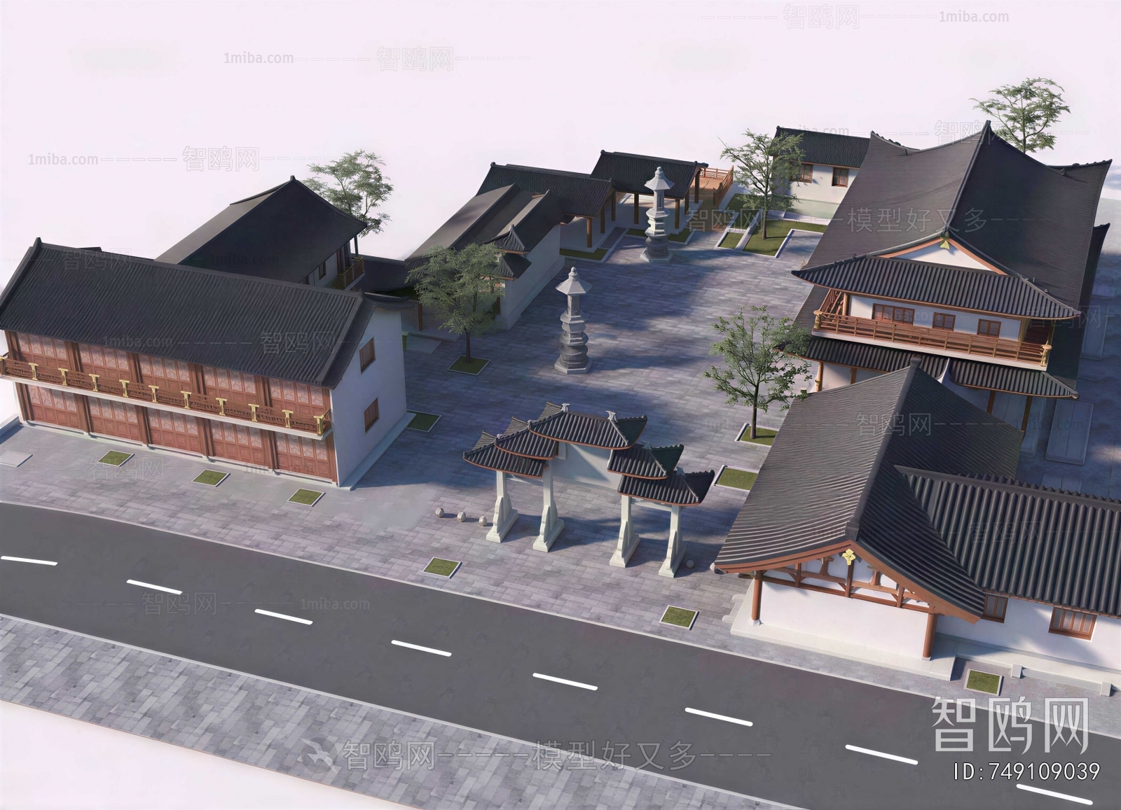 New Chinese Style Park Landscape