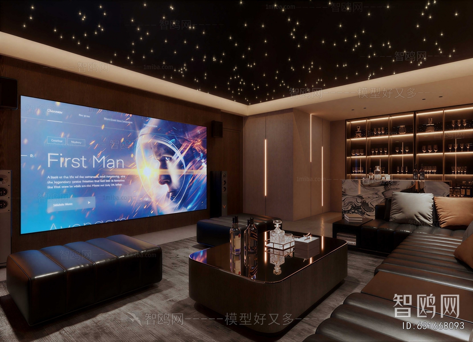 Modern Audiovisual Room