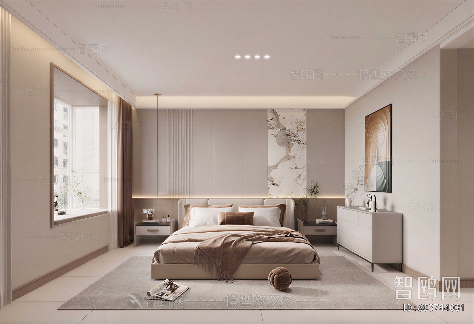 New Chinese Style Bedroom