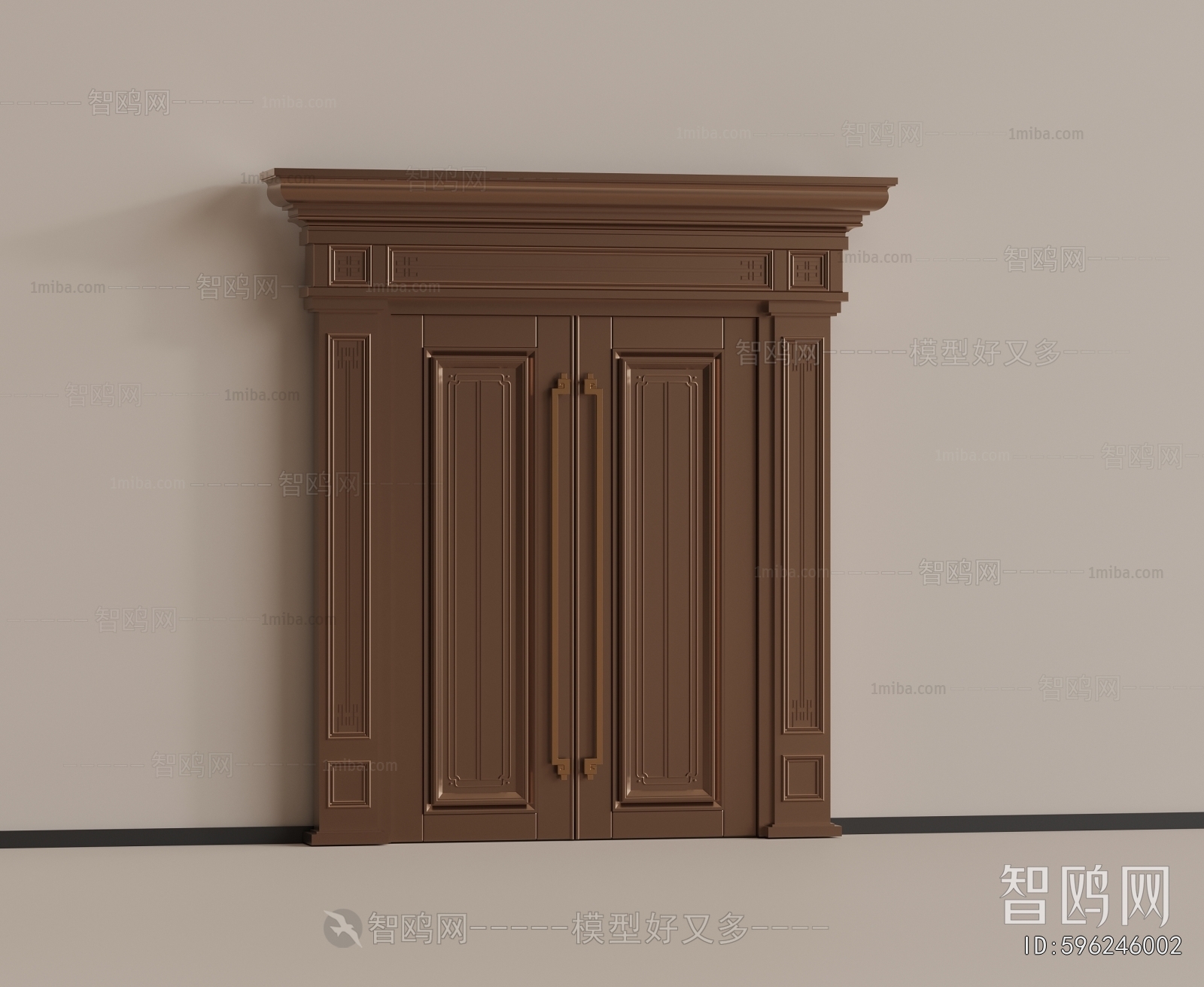 New Chinese Style Double Door