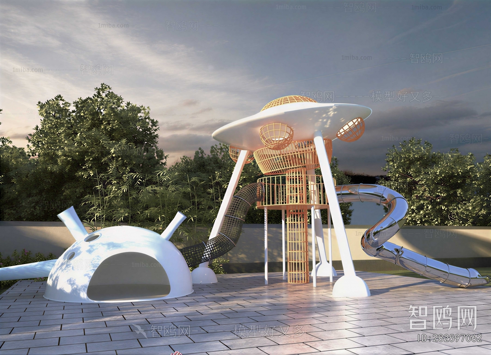 Modern Park Landscape