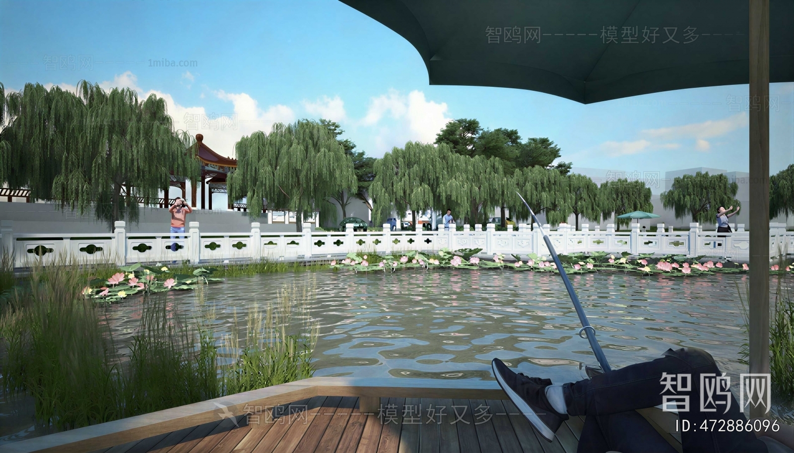 Chinese Style Park Landscape