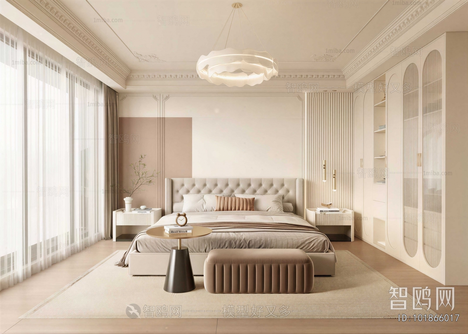 Modern French Style Bedroom