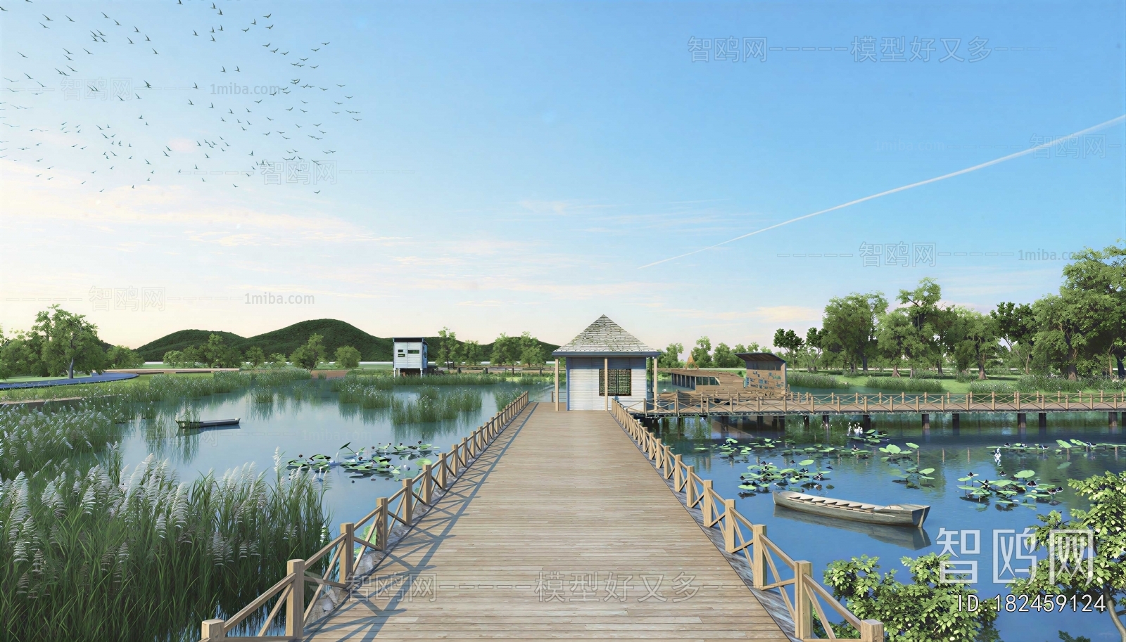 Modern Park Landscape