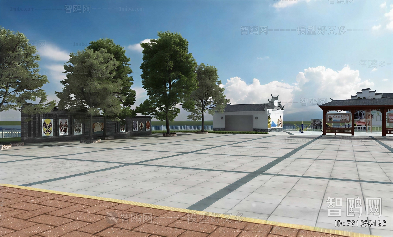 Modern Park Landscape