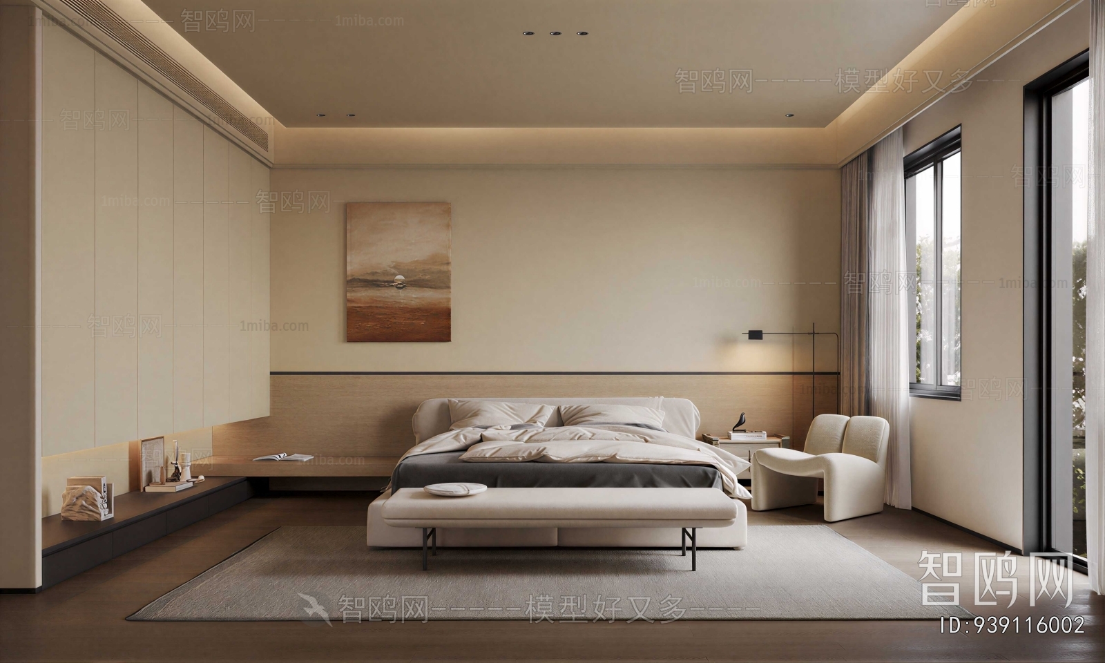 New Chinese Style Bedroom