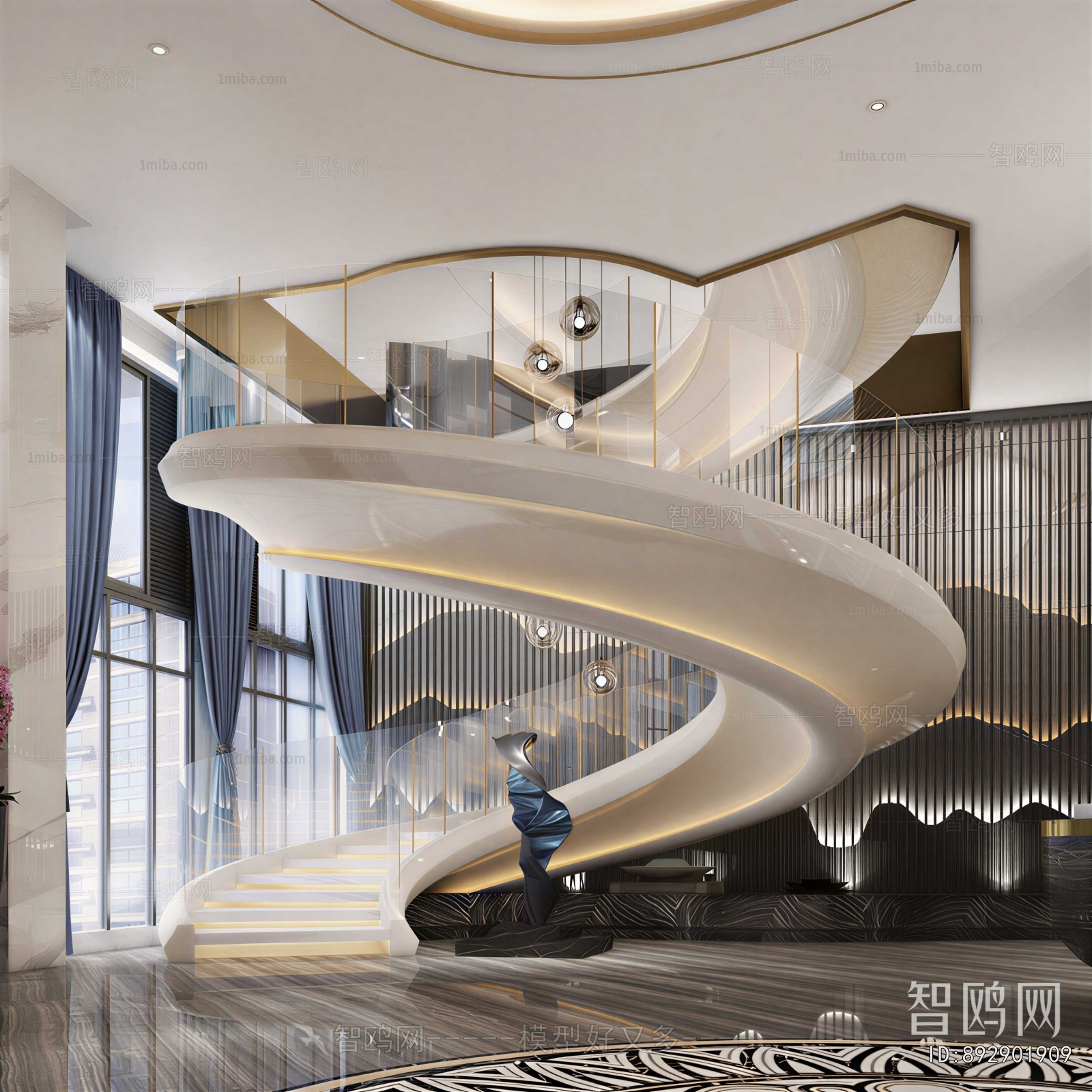 New Chinese Style Staircase