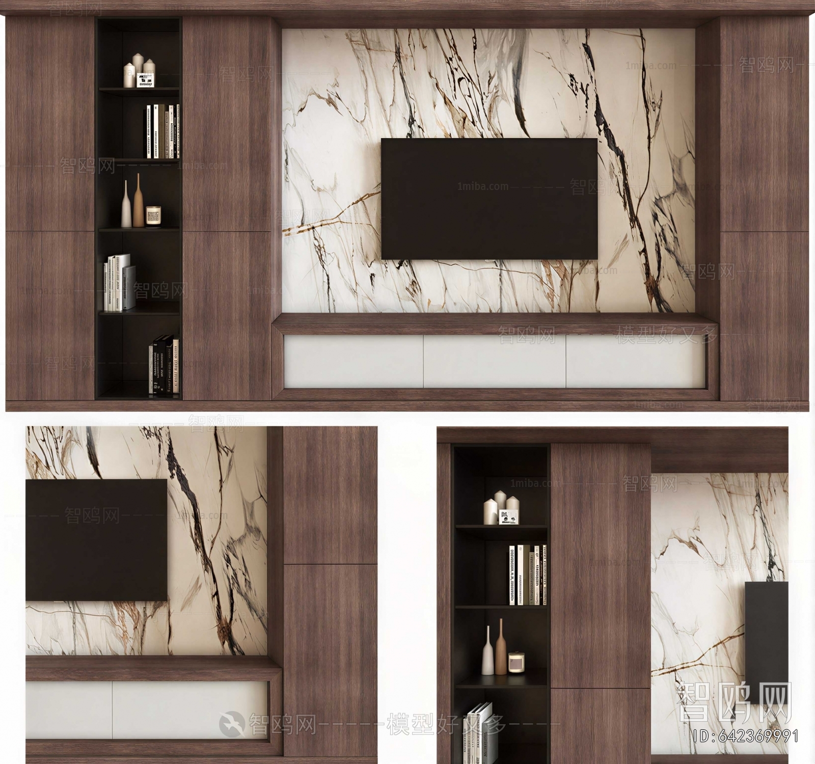 New Chinese Style TV Wall