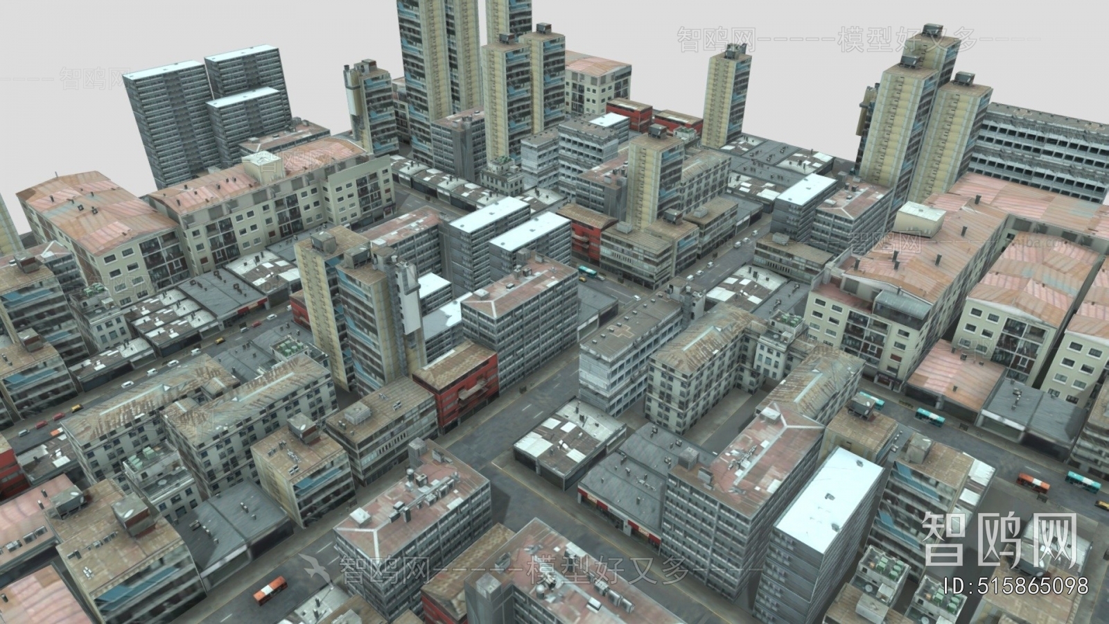 Modern Architectural Bird's-eye View Planning