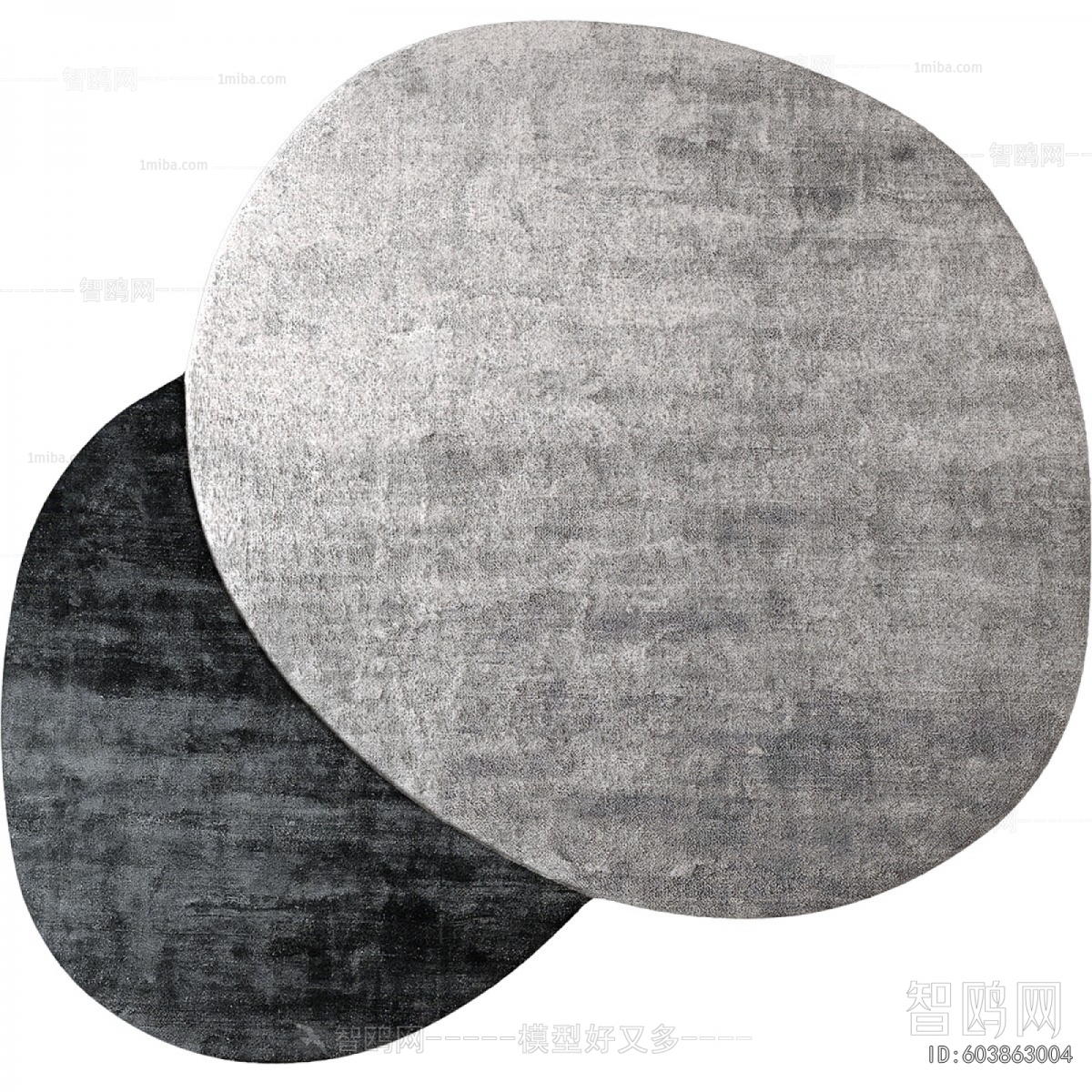 Wabi-sabi Style Circular Carpet