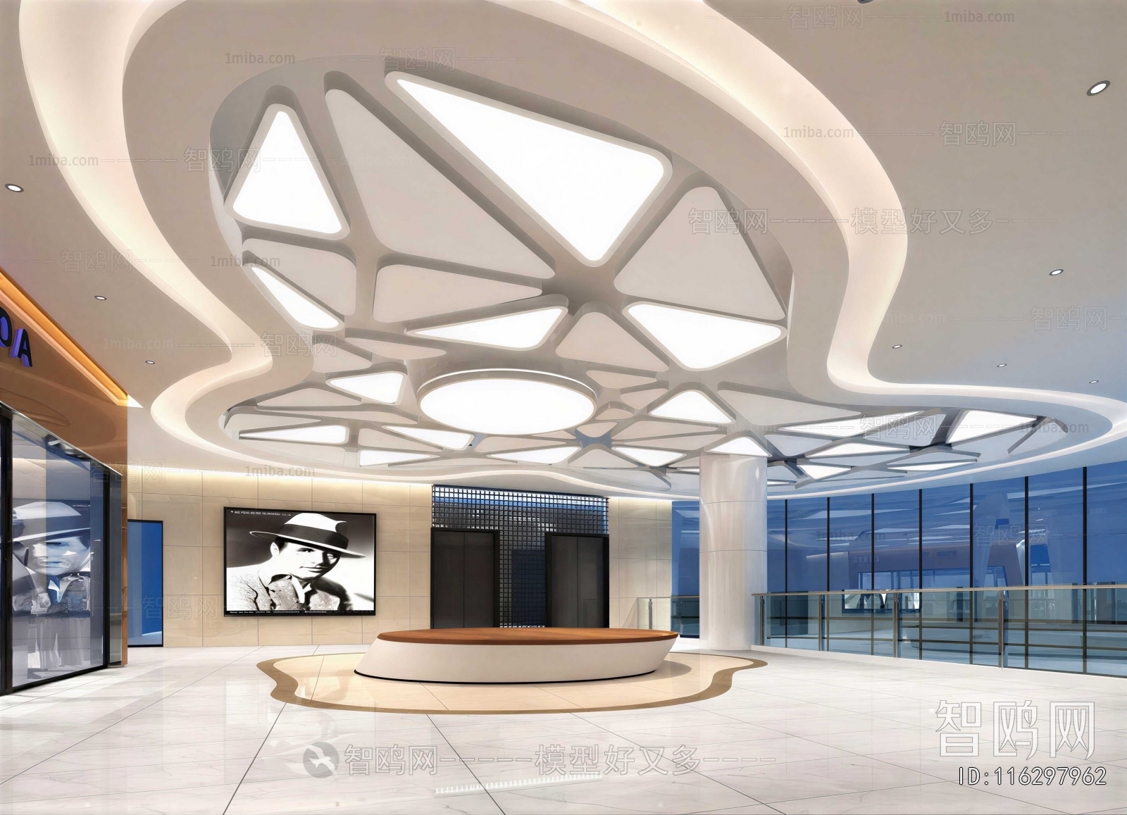 Modern Office Reception Desk