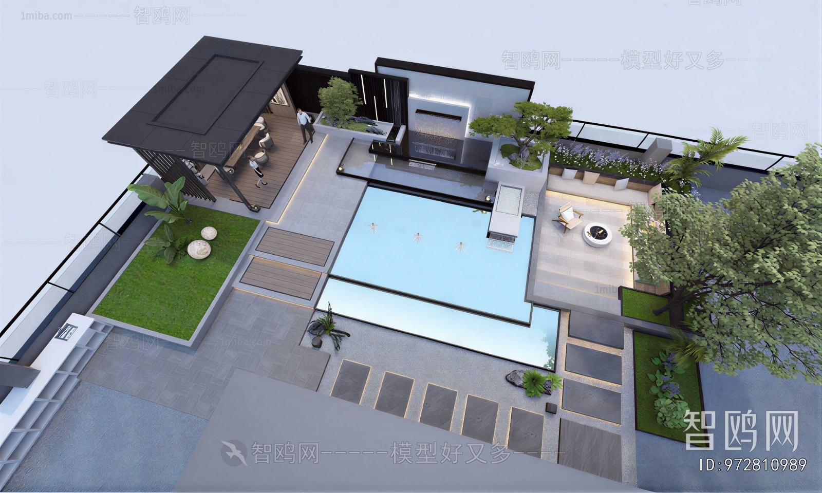 Modern Courtyard/landscape