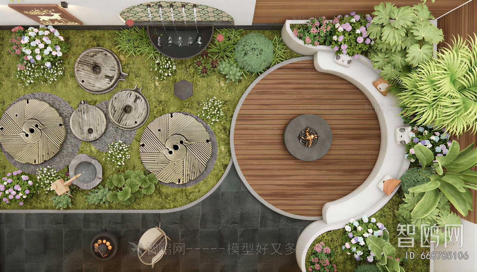Modern Courtyard/landscape