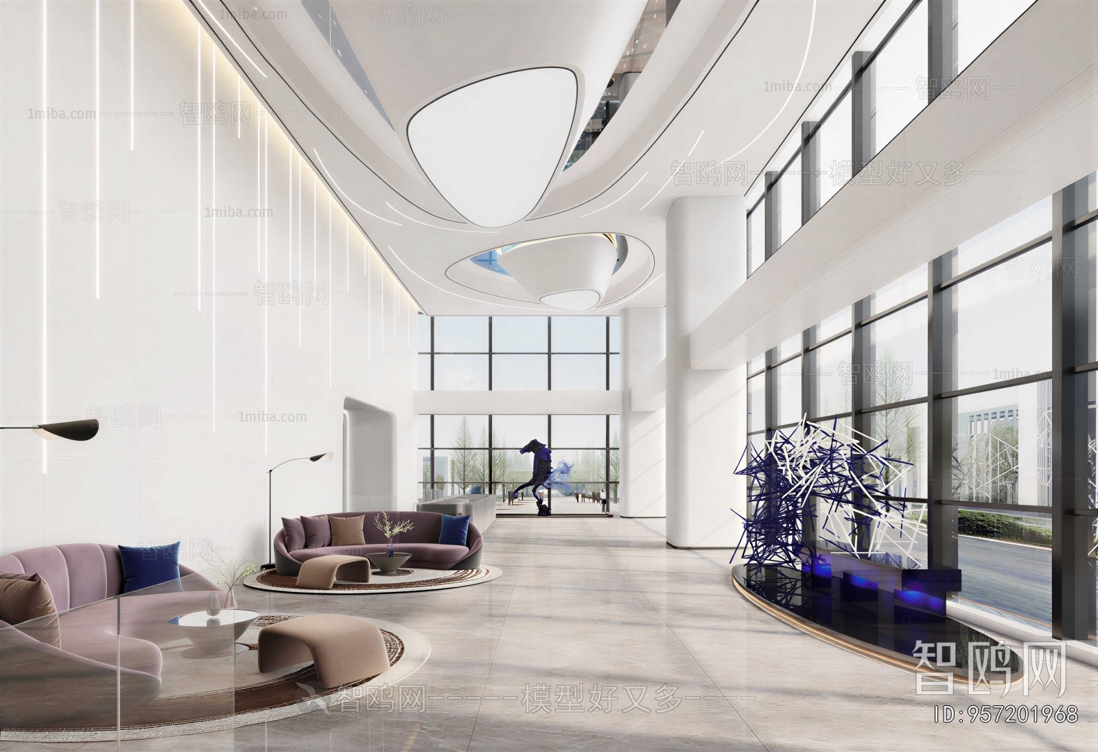 Modern Office Reception Desk