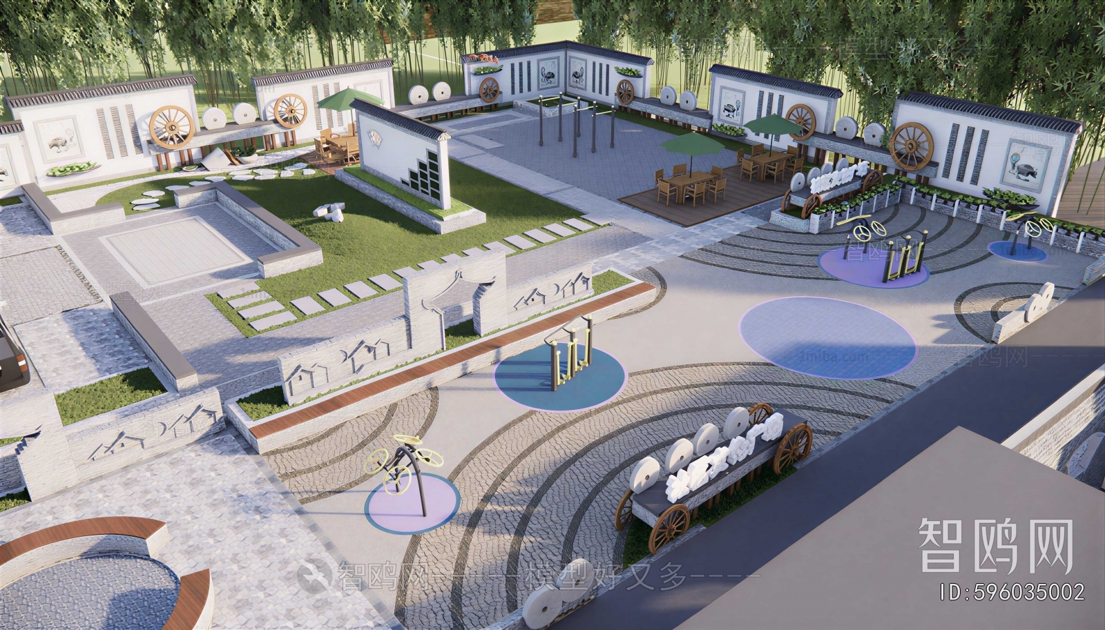 Modern Park Landscape