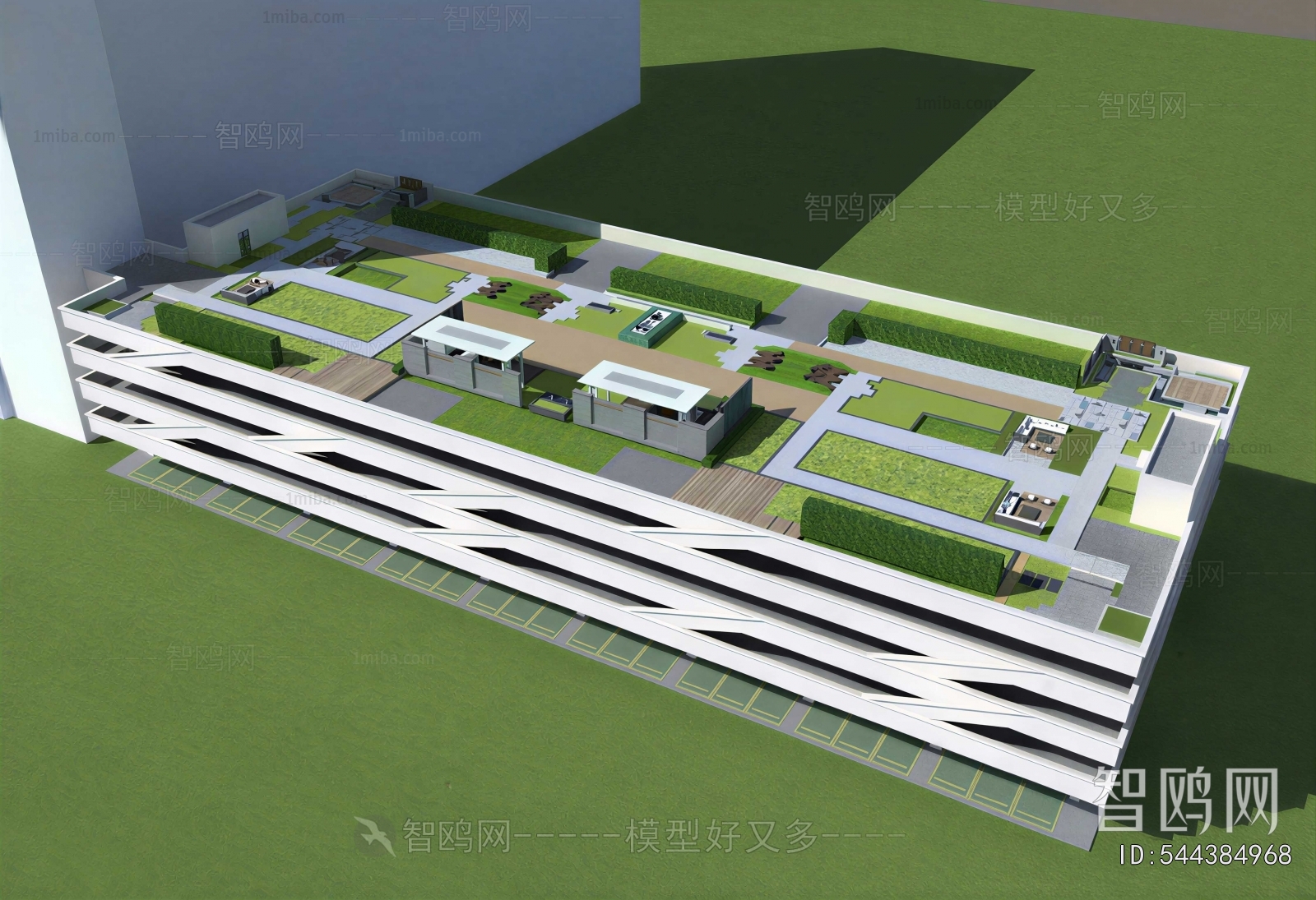 Modern Outdoor Parking Lot