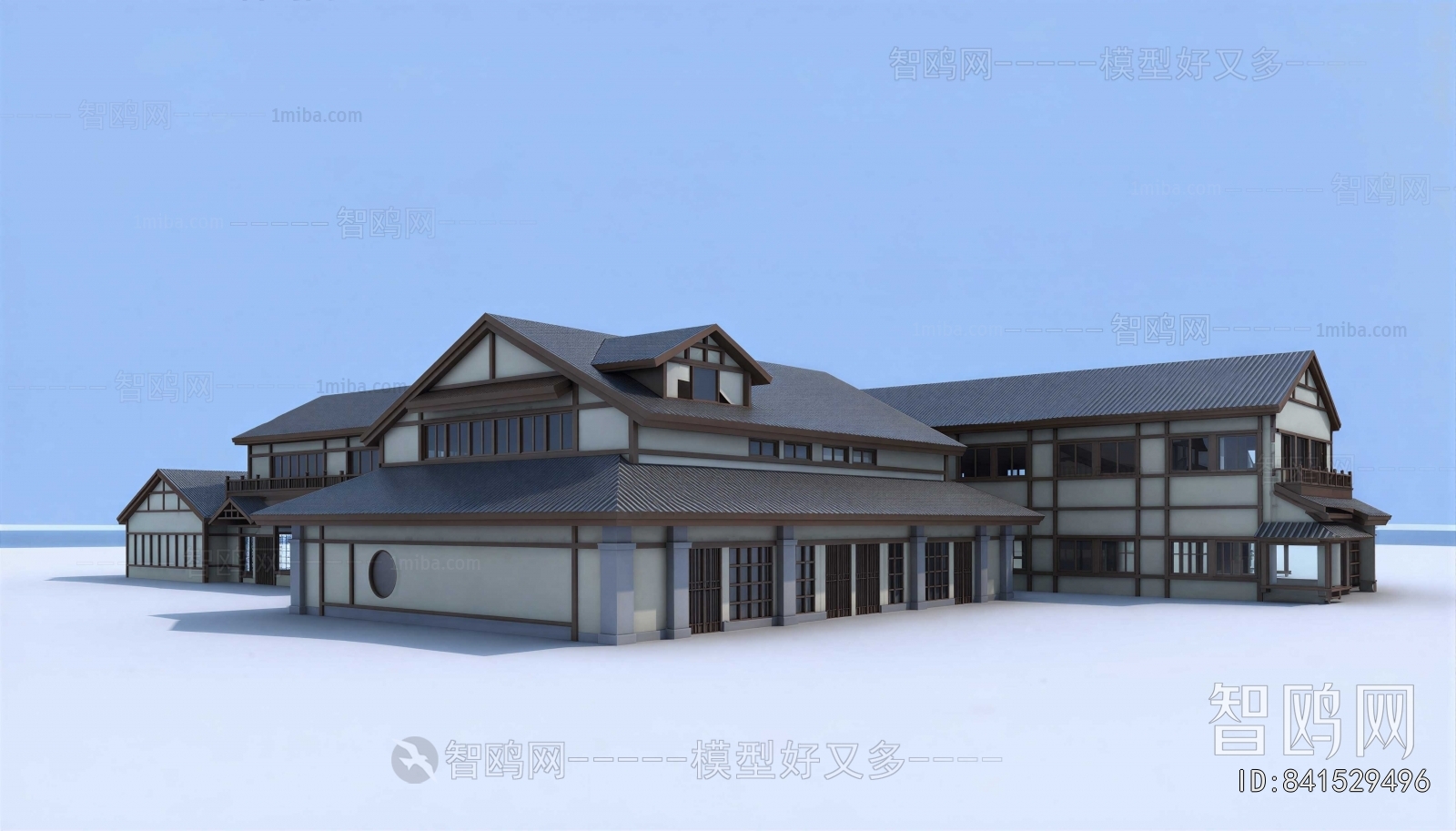 New Chinese Style Building Appearance