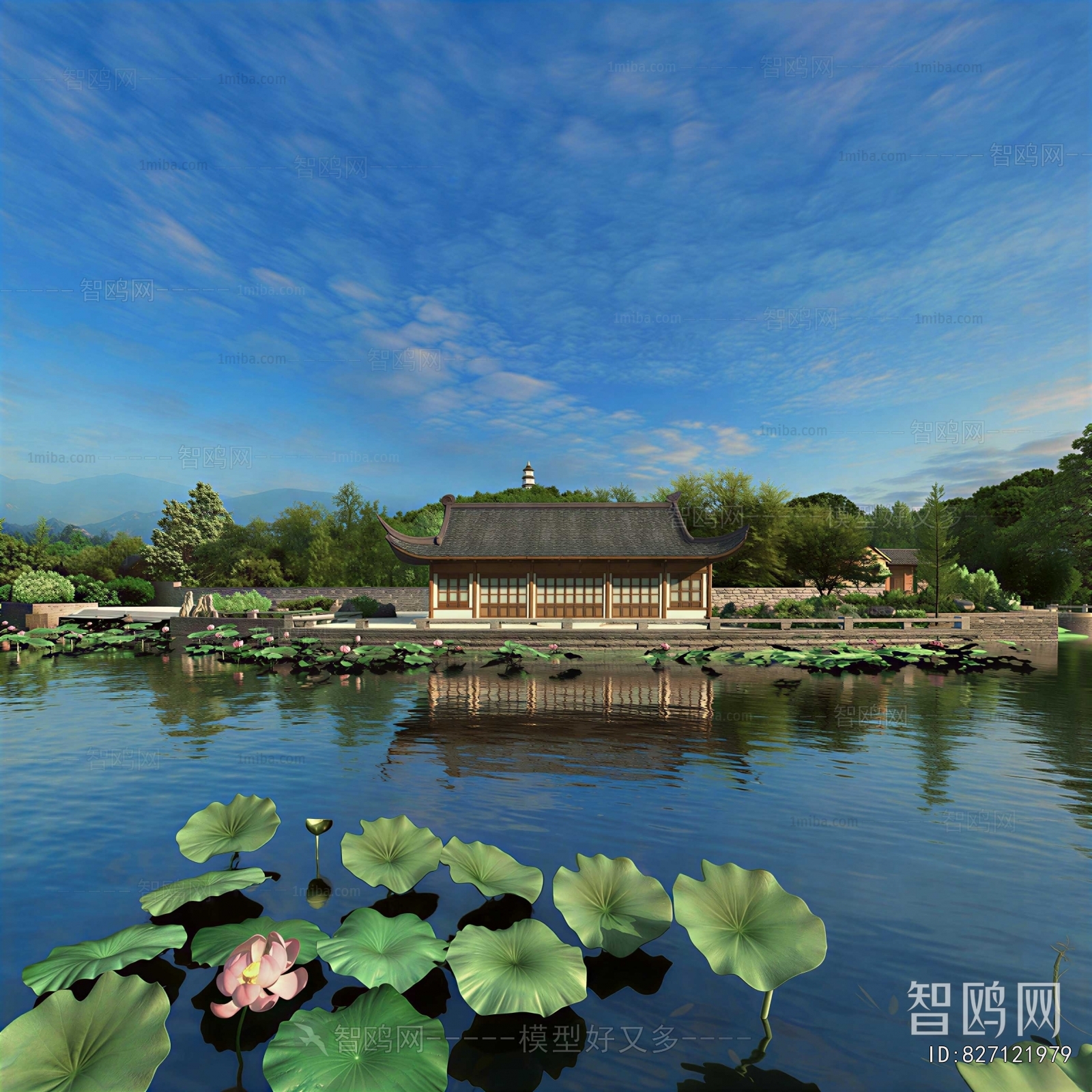 Chinese Style Park Landscape