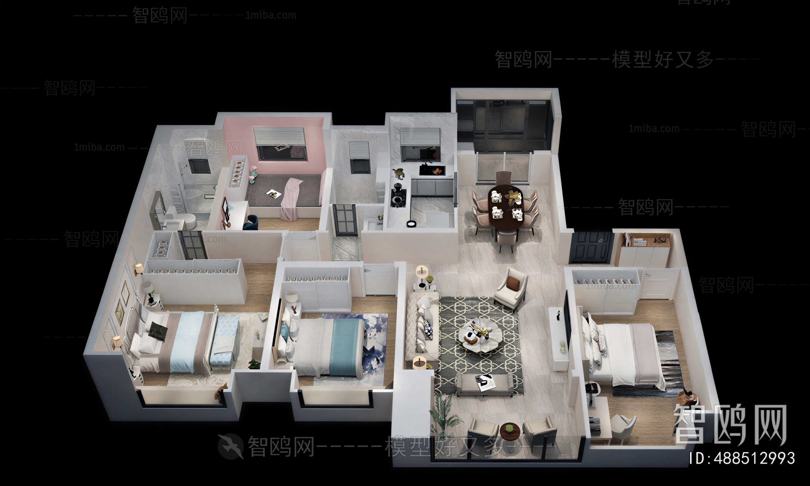 Modern A Bird's-eye View Of Home Decoration
