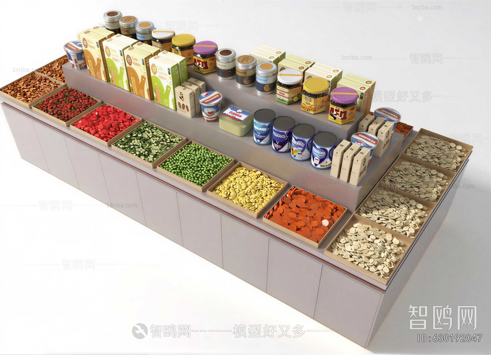 Modern Supermarket Shelf