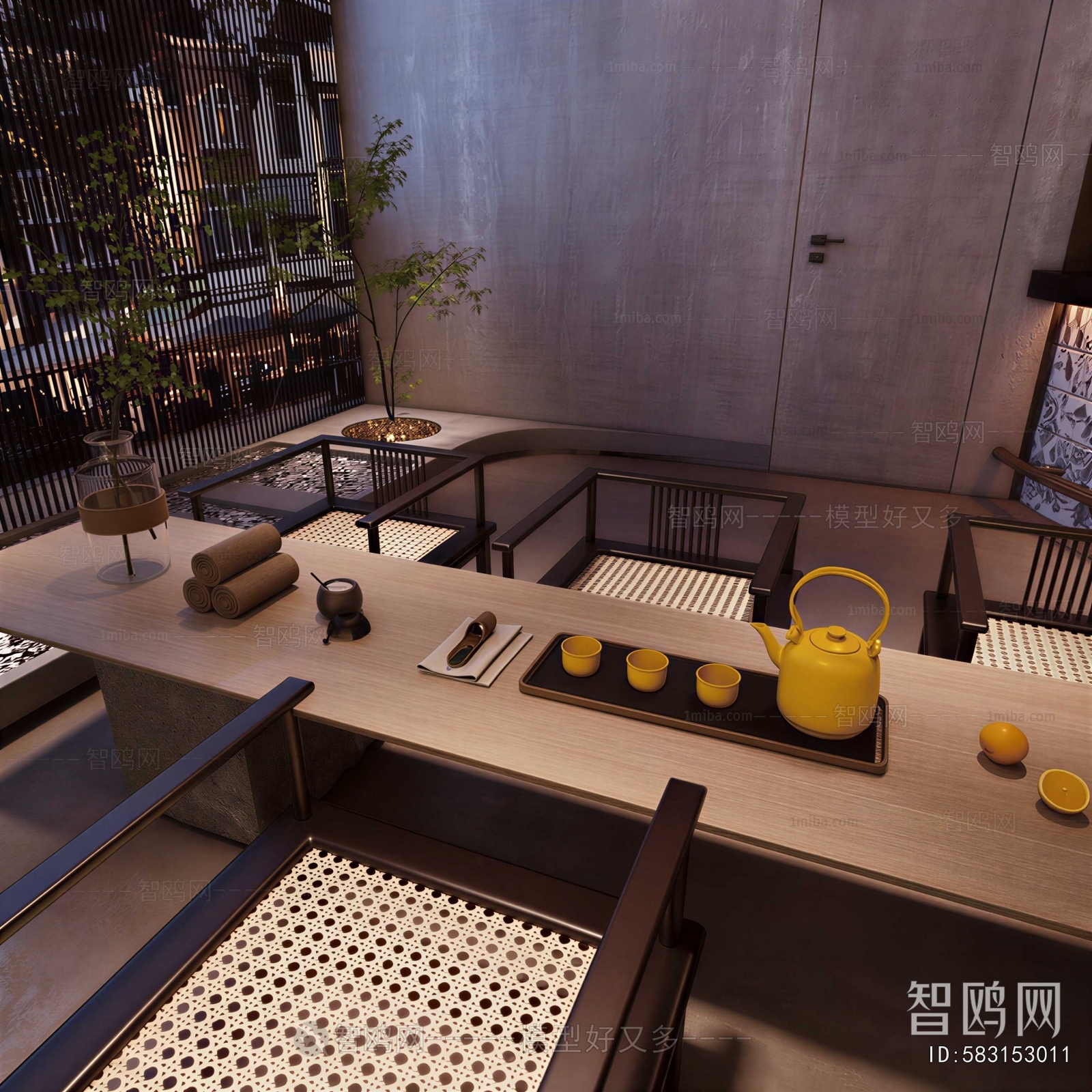New Chinese Style Sofa Combination