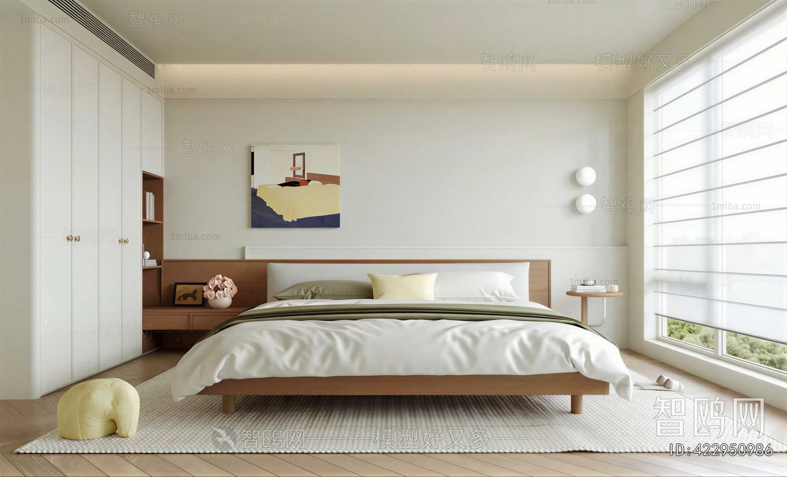 Modern Wabi-sabi Style Bedroom