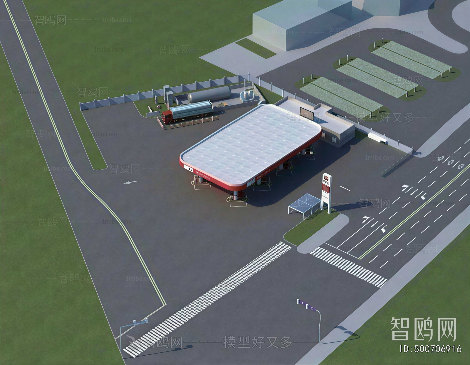 Modern Architectural Bird's-eye View Planning