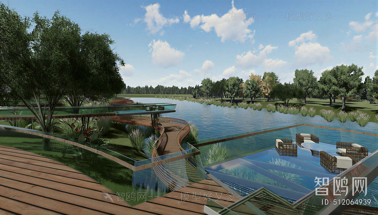 Modern Park Landscape