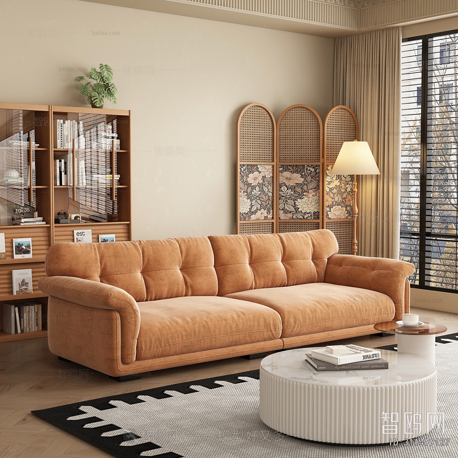 Modern Three-seat Sofa