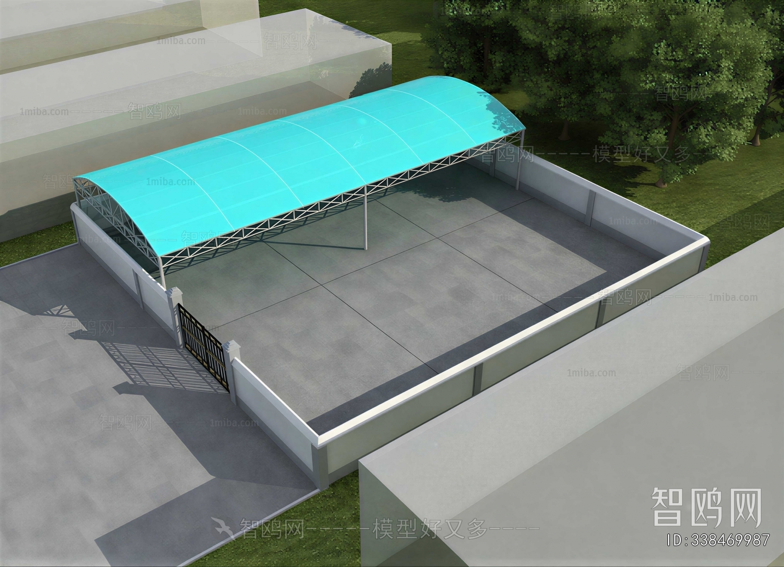 Modern Outdoor Parking Lot