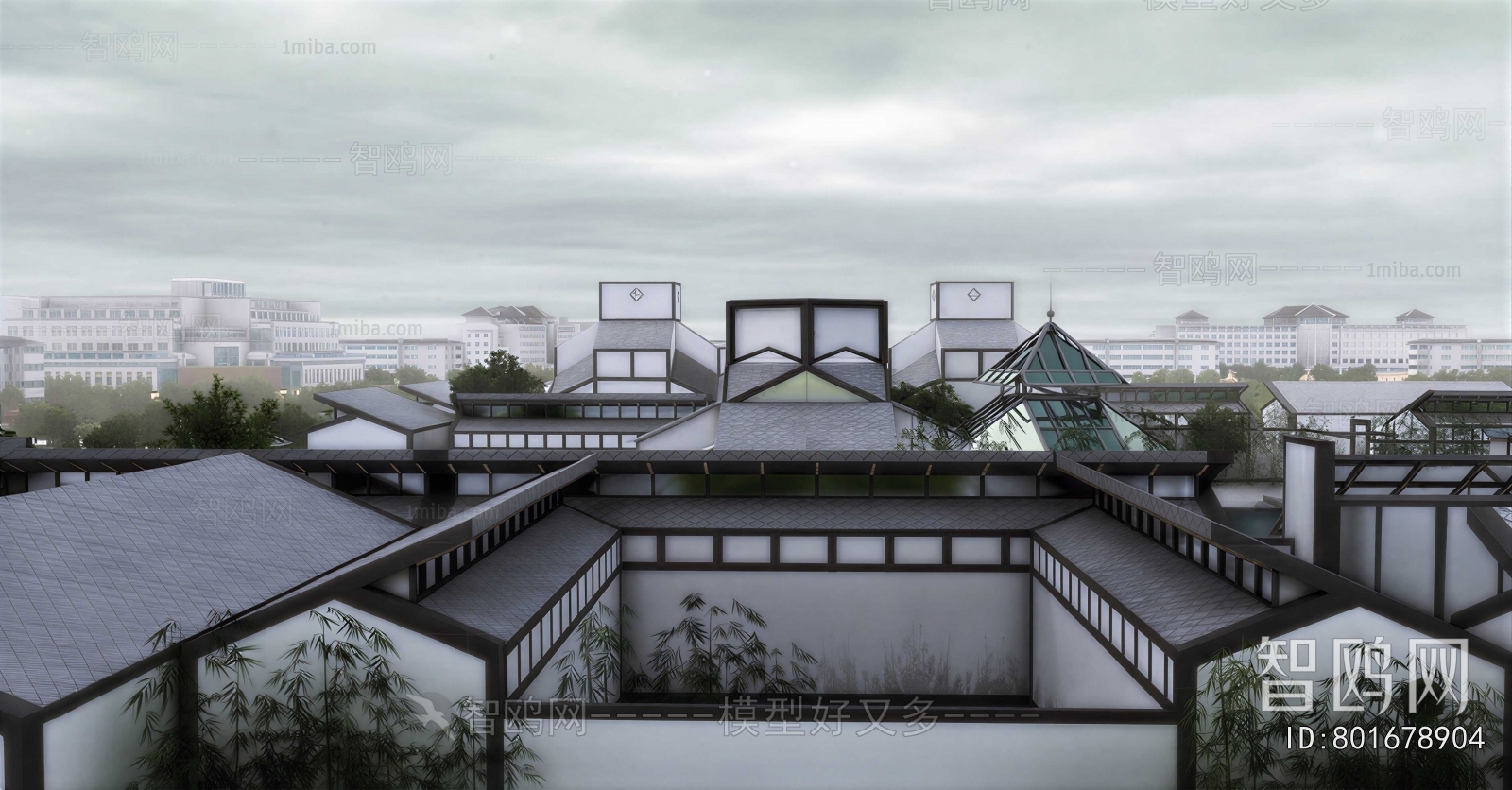 New Chinese Style Courtyard/landscape
