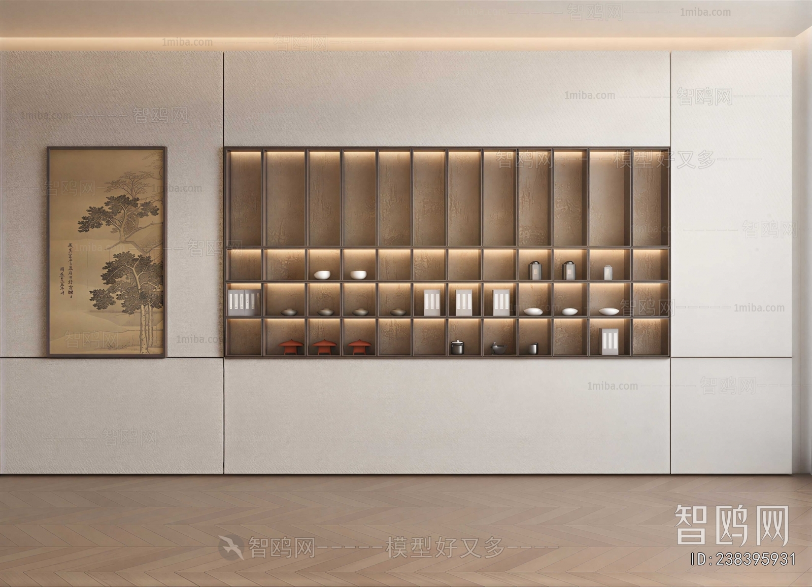 New Chinese Style Decorative Cabinet