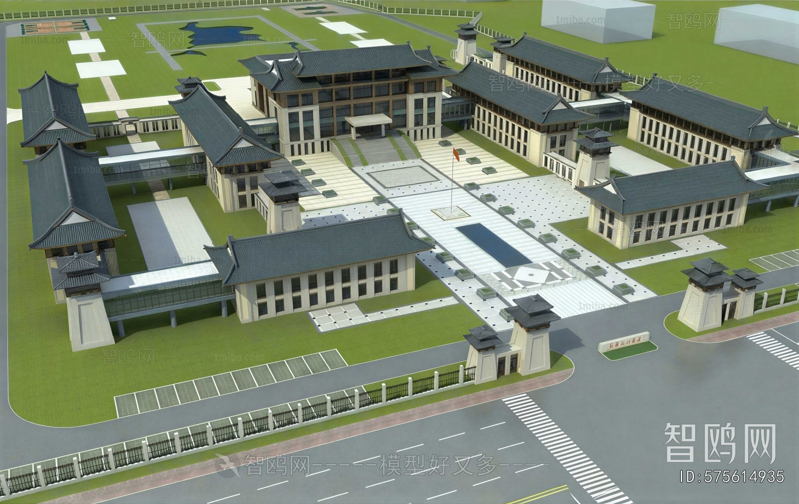 Chinese Style Architectural Bird's-eye View Planning